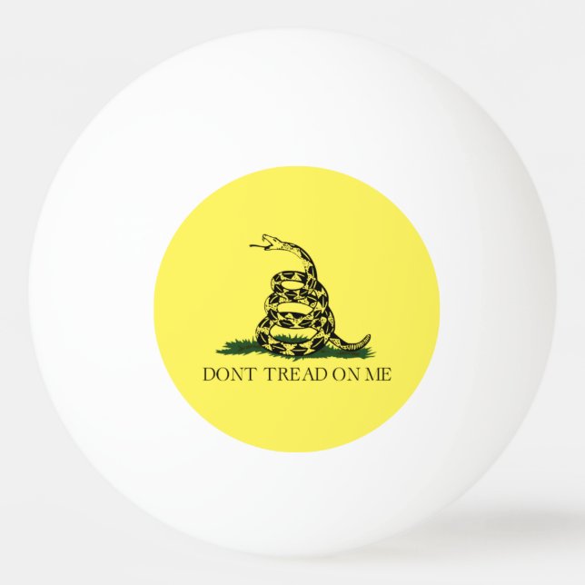 Gadsden Flagga Ping Pong Boll (Framsidan)