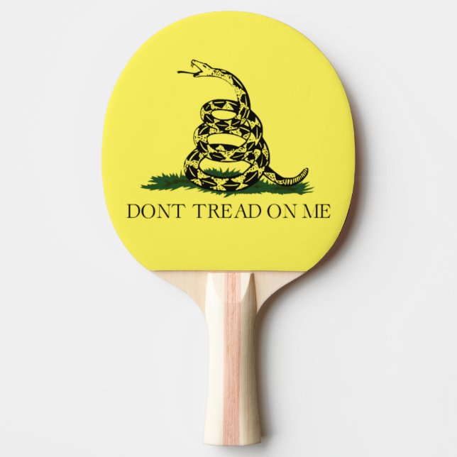 Gadsden Flagga Ping Pong Paddle Pingisracket (Framsidan)