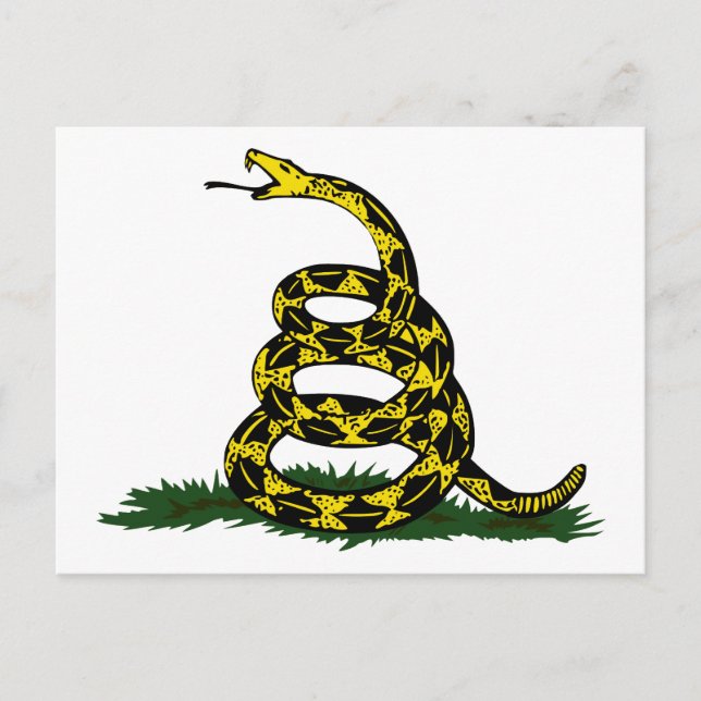 Gadsden Flagga Snake Vykort (Framsida)