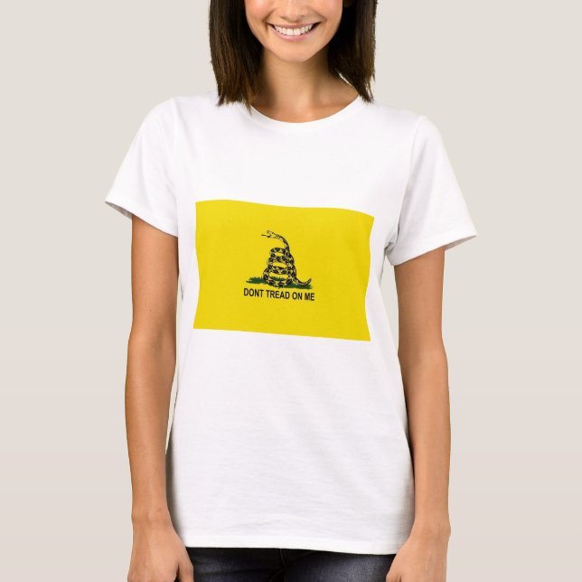 Gadsden Flagga T Shirt (Framsida)