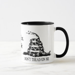 Gadsden - gå inte på mig, levande fritt eller mugg