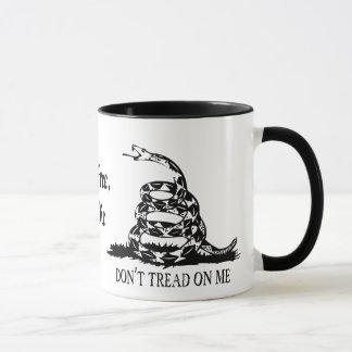 Gadsden - gå inte på mig, levande fritt eller mugg