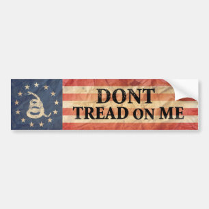 Gadsden och flagga för US 1776 Bildekal