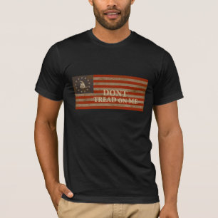 Gadsden och flagga för US 1776 Tee Shirt