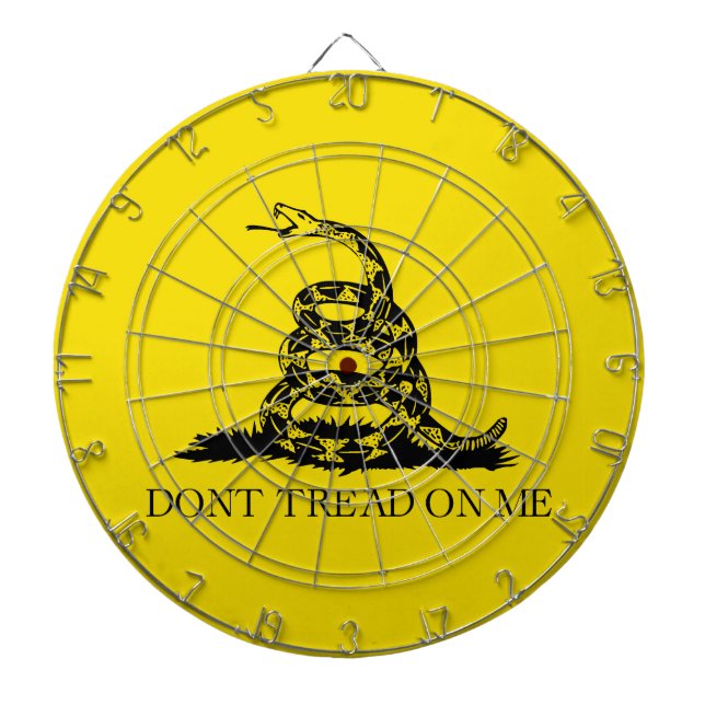 Gadsden Rattlesnake Flagga: Revolutionary Krig 177 Darttavla (Framsidan)