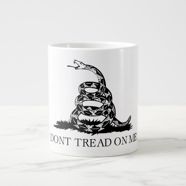 Gadsden Rattlesnake Flagga: Revolutionary Krig 177 Jumbo Mugg (Framsidan)