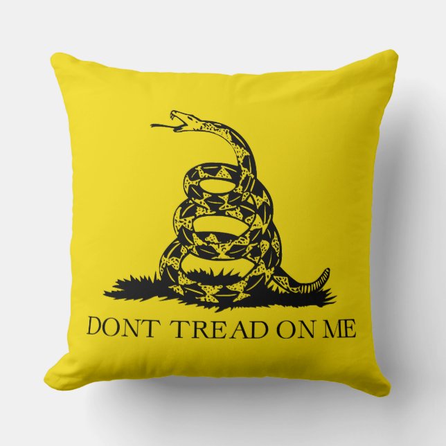 Gadsden Rattlesnake Flagga: Revolutionary Krig 177 Kudde (Framsida)