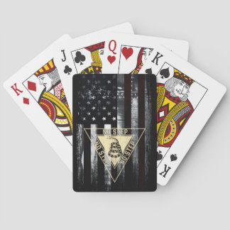 Gadsden Snake Military Aviation American Flagga Casinokort