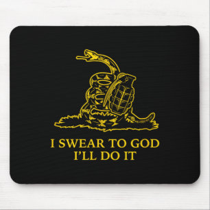 Gadsden Snek Orm Flagga Trampa Inte Parodi Granat Musmatta
