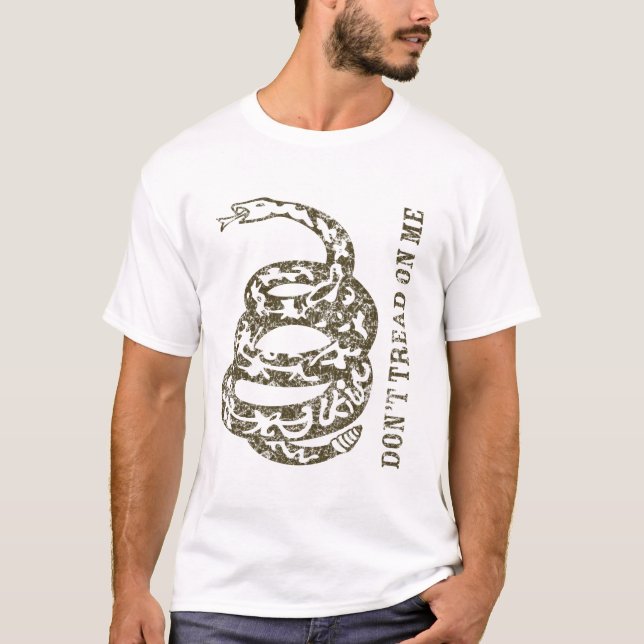 Gadsen flaggaT-tröja (bruntet) T-shirt (Framsida)