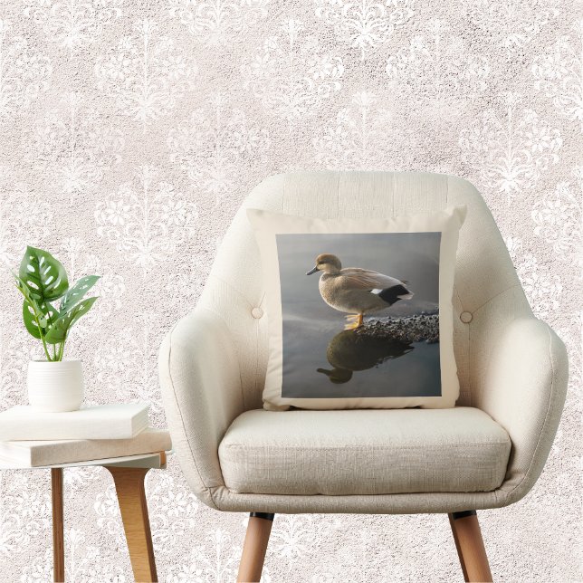 Gadwell Anka Creamy Light Beige Square Kudde (Skapare uppladdad)