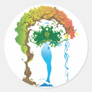 Gaea Stickers Runt Klistermärke