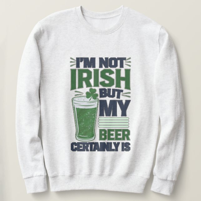 Gaelic Beer Lång Ärmad Tröja (Design framsida)