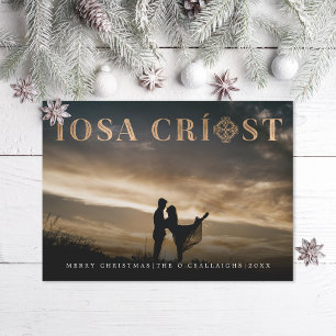 Gaelic Íosa Críost Kor-fotojulkort Julkort