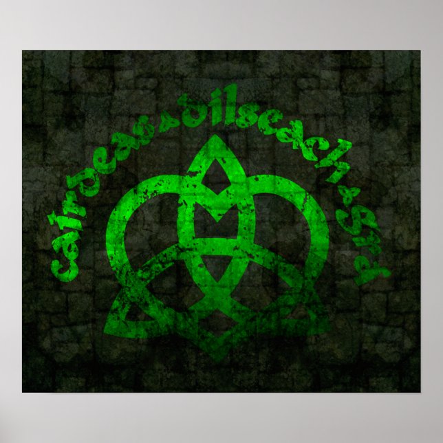 Gaelic Kärlek $24,95 Art Wall Poster (Framsidan)