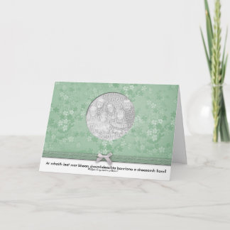 Gaelisk blommande Matron hederskort - Anpassad Inbjudan