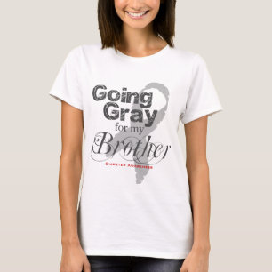 Gående grått för min broder tee shirt