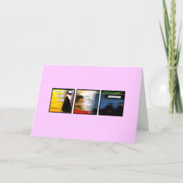 Gående kommando på din födelsedag kort