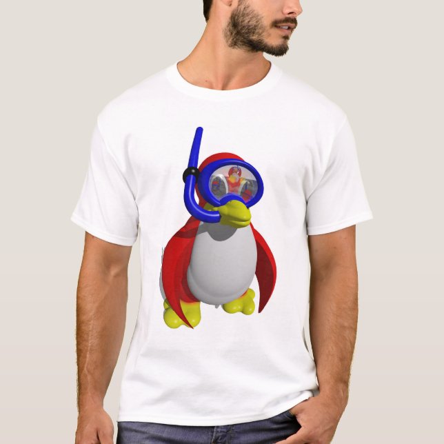 Gående simma (bekläda och dra tillbaka), t shirt (Framsida)