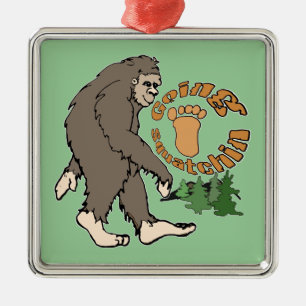 Gående Squatchin Julgransprydnad Metall