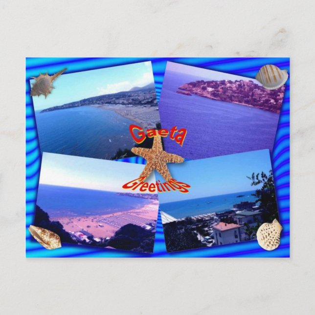 Gaeta Hälsning Vykort (Framsida)