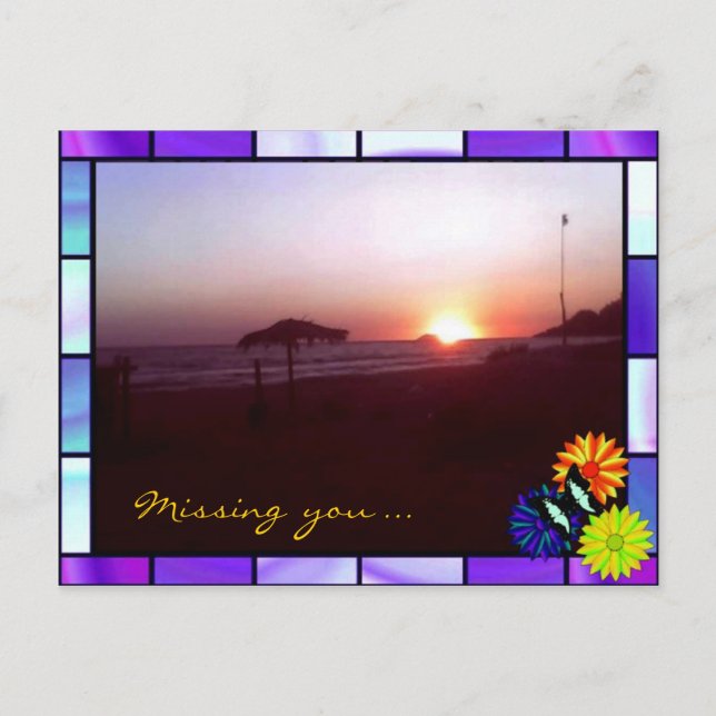 Gaeta-Sunshine på Beach Vykort (Framsida)