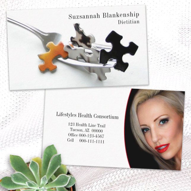 Gaffel- och pusselbitar Professionell headshot-fot Visitkort (Skapare uppladdad)