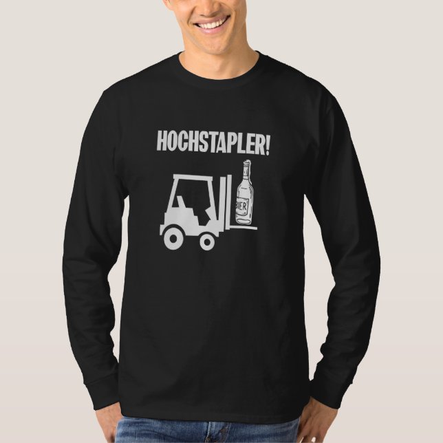Gaffeldrivrutin Gklift Beer Flaska Highlift T Shirt (Framsida)