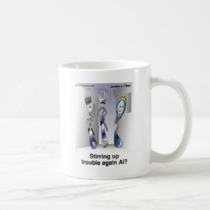 Gaffelpolisens roliga serieteckningar presenter & kaffemugg