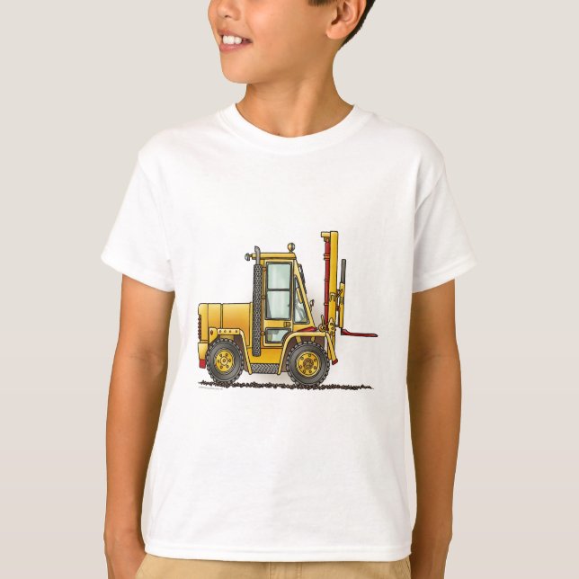 Gaffeltrucken lurar T-tröja T-shirt (Framsida)
