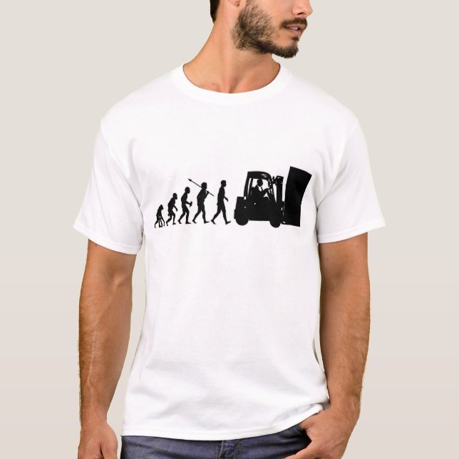Gaffeltruckoperatör Tee Shirt (Framsida)