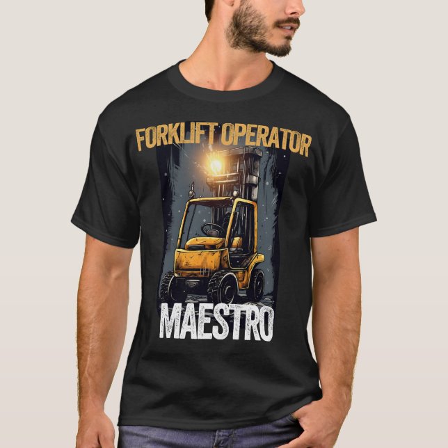 gaffeltrucksskjorta, auktoriserad t shirt (Framsida)