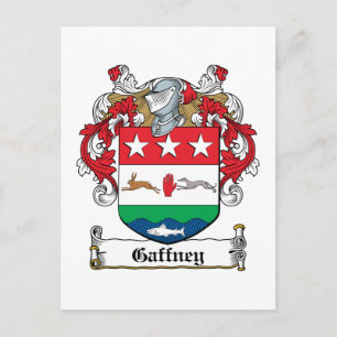 Gaffney Family Crest Vykort