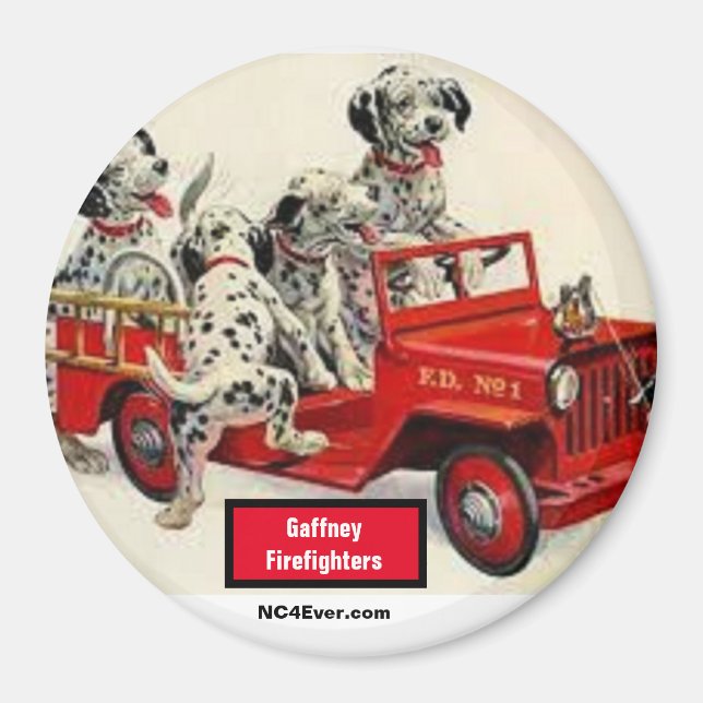 Gaffney Firefighters Magnet (Framsidan)