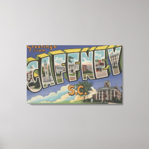 Gaffney South Carolina - stora brevplatser Canvastryck