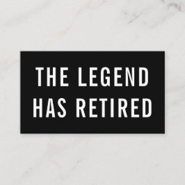 Gag Humor, förklaringen har tröttnat på Pension Visitkort