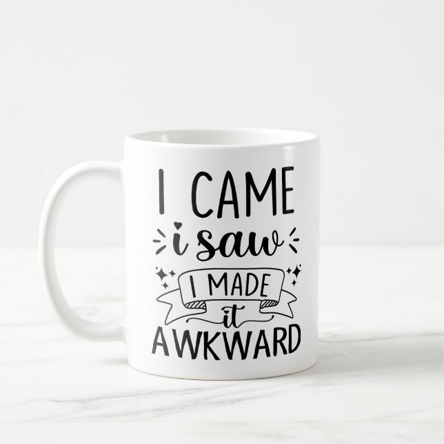 Gag Introvert Gift... Jag såg det som besvärligt Kaffemugg (Vänster)