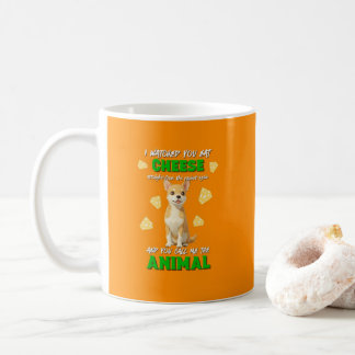 Gaga and Grumps Cheese Animal Funny Orange Ceramic Kaffemugg