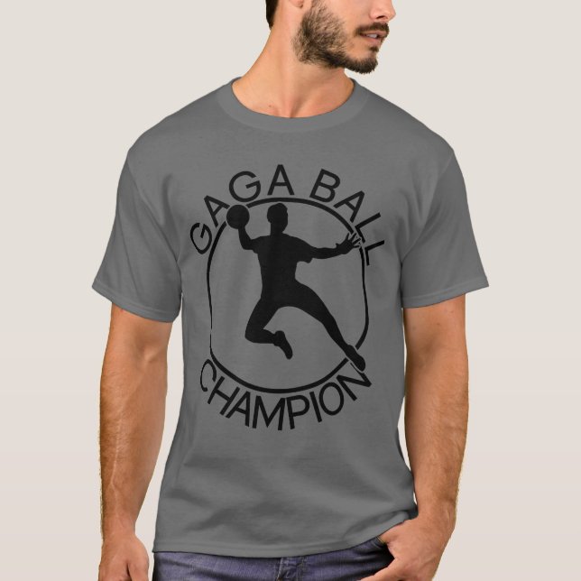 Gaga Boll Champion Dodgeball Game Kids Gaga Boll T Shirt (Framsida)