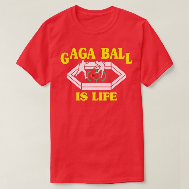 Gaga Boll Pit är Life Dodgeball Soccer Lustigt Coo T Shirt (Design framsida)