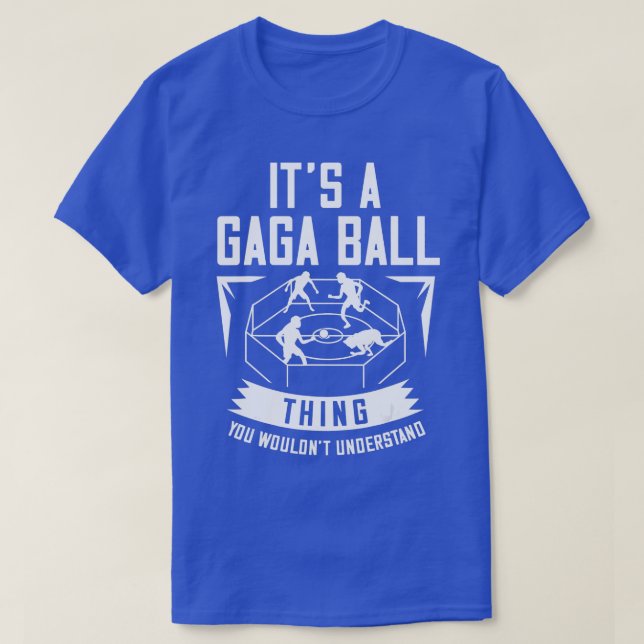 Gaga Boll Pit Kit Dodgeball-spel T Shirt (Design framsida)