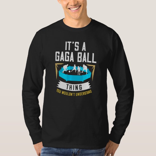 Gaga Boll Pit Kit Dodgeball-spel T Shirt (Framsida)