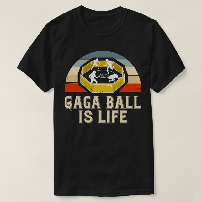 Gaga Boll Pit Kit Gift Dodgeball Game Pullover T Shirt (Design framsida)