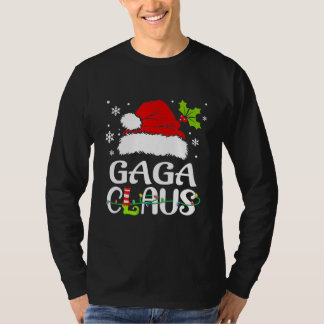 Gaga Claus Shirt jul-familjen Pajama-matchning T
