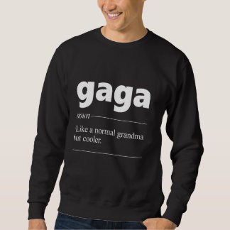 Gaga-definition av gamma Granny Lång Ärmad Tröja