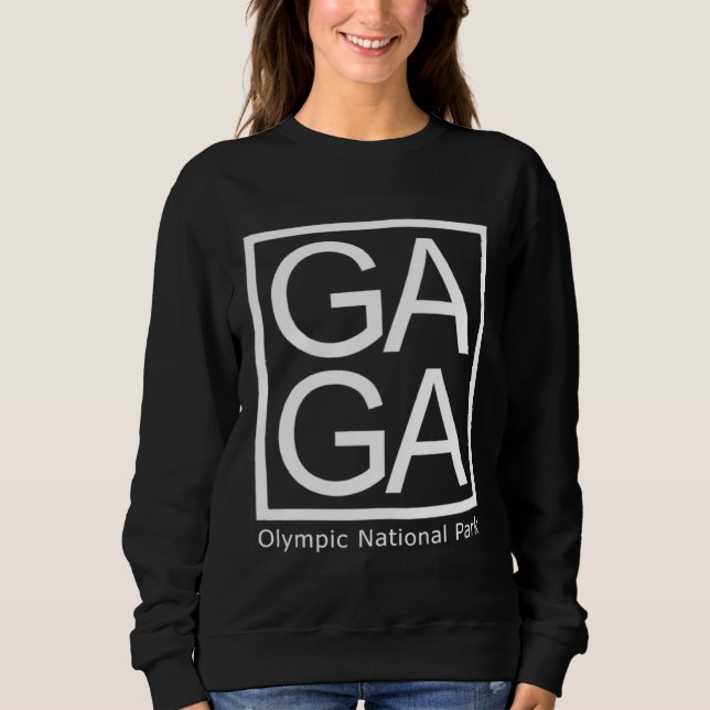 GAGA Olympic National Park WA  Graphic Fun Gaga T Shirt (Framsida)