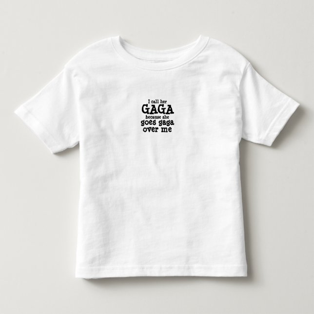 Gaga Shirt Småbarn Mors dag Grandma T (Framsida)