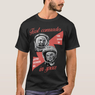 Gagarin och Tereshkova:s första astronaut-kamrater T Shirt