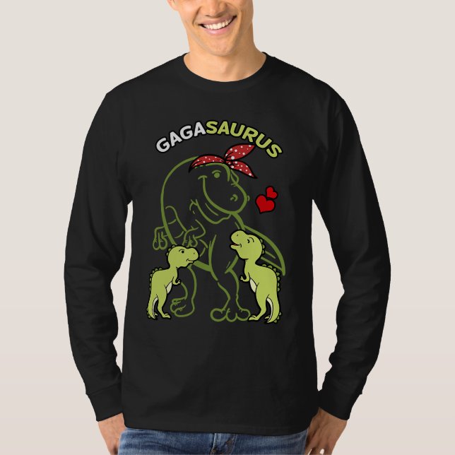 Gagasaurus Gaga 2 Kids Dinosaur Mother's Day T Shirt (Framsida)