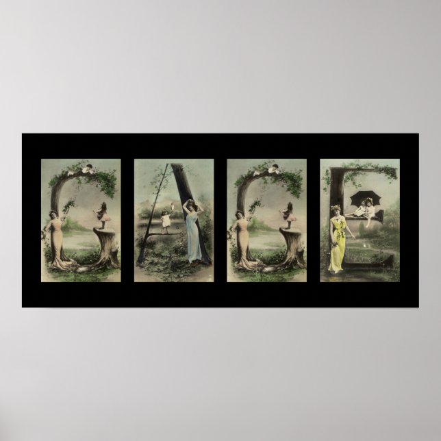 GAGE Alphabet Brev Namn Art Poster (Framsidan)